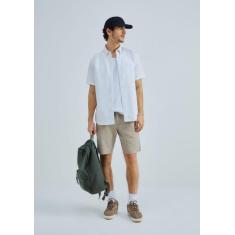 Camisa Masculina Manga Curta Com Bolso - Hering, G, Branco