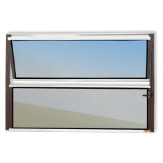 Janela de Alumínio Basculante 40x40cm Vidro Espelhado Master Brimak