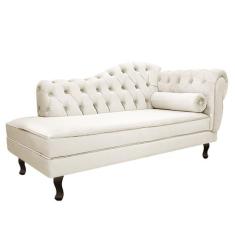 Divã Recamier Diana Lado Esquerdo 120 cm Corano - Amarena Móveis, Bege