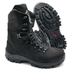 Coturno Americano Militar Guardian Bmbrasil Couro Nobuck 5184/06 Preto