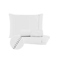 Jogo de lençol ponto palito casal padrao 03 peças 400 fios - AMORA ENX