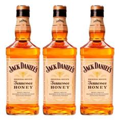 Whisky Jack Daniels Honey Mel 1 Litro Com Caixa 03 Unidades - Jack Dan