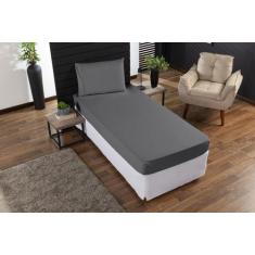 Jogo de lençol Solteiro 400 fios 3pç ponto palito - SAFIRA ENXOVAIS, C