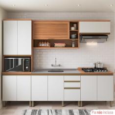 Cozinha Completa Thela Bárbara C- Balcão De Pia Freijó-branco