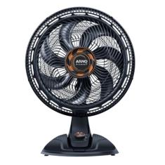 Ventilador de Mesa Arno X-TREME 7 Cinza 40cm VE71, 150W, 7 Pás, 3 Velocidades, Oscilação 80º, Power Zone, Modo Noturno Silencioso, 110V