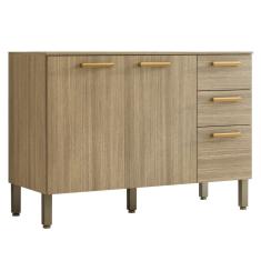 Balcão Gabinete para Pia com Tampo 120cm Urban K02 Freijó - Mpozenato