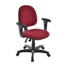 Cadeira Executiva Com Braços Linha Office - Design Office Móveis, Verm