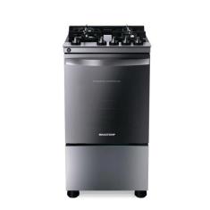 Fogão Brastemp 4 Bocas Com Mesa De Vidro E Dupla Chama Inox BFO4VBR 11
