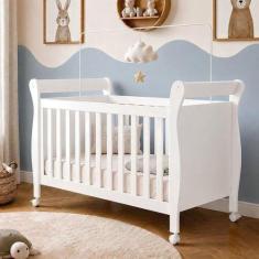 Berço Mini Cama 100% MDF Slim Branco - Tigus Baby