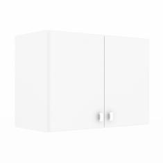 Armário Aéreo Multiuso Suspenso 2 Portas Para Cozinha Quarto Lavanderia Branco