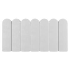 Painel Cabeceira Cama Box Solteiro Lana 90cm Suede Cinza Claro- Abmaza