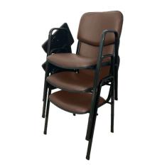 03 Cadeiras Universitárias Linha Hotel Auditório Marrom