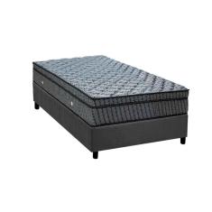 Colchão Solteiro Molas Ensacadas Superpocket Orthotel Luxo + Base Crc Suede Gray (88x188) - Ortobom