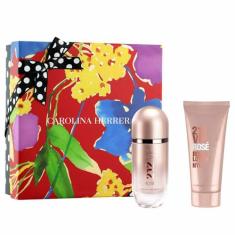 Coffret Carolina Herrera 212 VIP Rose Kit Perfume Feminino EDP + Creme