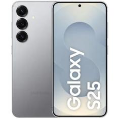 Samsung Galaxy S25 5G 256GB Galaxy AI Prata 6,2" 12GB RAM Câm. Tripla 50+12+10MP Bateria 4000mAh Dual Chip