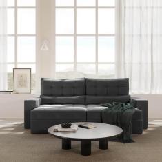 Sofá Retrátil e Reclinável 4 Lugares 250cm Embaúba Extra CabeCasa Made