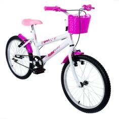 Bicicleta Infantil Aro 20 Tridal Girl MTB com Cestinha e Paralamas-Feminino