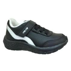 Tênis Infantil Casual Menino Via Vip Juvenil Conforto VV9518-Masculino