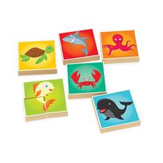 Quebra-Cabeça em Blocos - Fundo do Mar Junges