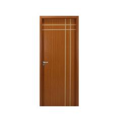 Kit Porta de Madeira Decorada 215x84cm com Batente de MDF Ultra 10cm Mantiqueira MGM Mogno