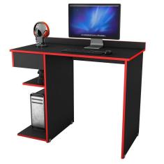 Mesa Gamer - Abx Preto/vermelho