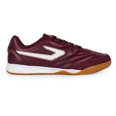 Chuteira Topper Maestro TD IV Futsal, Masculino, Vinho/Dourado, 44