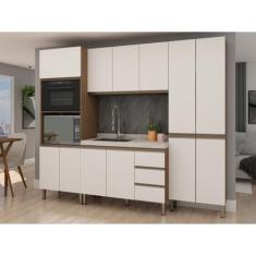 Cozinha Completa 4 Peças com Torre Quente e Balcão Sem Tampo - Genialf