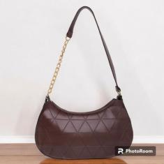 Bolsa Baguete Feminina Corrente Minimalista Tiracolo De Ombro Transver