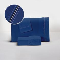 Lençol Suave 400 Fios Com Fronhas Percal Ponto Palito Soft - DECORALAR