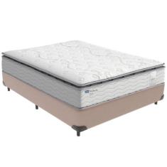 Cama Box e Colchão Amsterdã Molas Ensacadas Casal Probel, BEGE