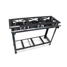 Fogão Industrial P7 3 Bocas Baixa Pressão 3QD - MetalFour