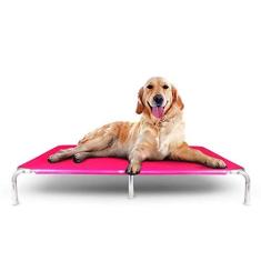 Cama Pet Cachorro Gato Suspensa Tamanho GG Cor Rosa Mec G Pet 01