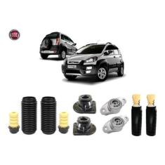 4 Kit Coxim Batente Amortecedor Dianteiro Traseiro Fiat Idea - Qualyki