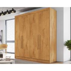 Guarda Roupa Casal 3 Gavetas e 4 Portas Nantes Peroba - Europa