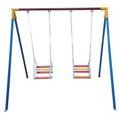 Balanço Infantil Tradicional Em Ferro - 2 Lugares - cód. 0871