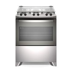 Fogão 5 bocas Electrolux Cinza Efficient Mesa Inox, PerfectCook e VaporBake® (FE5IG) Bivolt