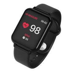 Relógio Inteligente B57 Smartwatch Monitor Cardíaco Pressão Ios Android - Preto - Smart Bracelet