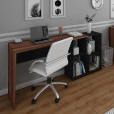 Escrivaninha Mesa Escritório em L com Nichos Moderna Urban - Artany