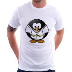 Camiseta Pinguim Judô - Foca na Moda, Branco, P