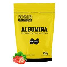 Naturovos Albumina - 420G Refil Morango -