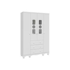 Guarda Roupa Bebê Moveis Peroba Tedy 04 portas 03 gav MDF