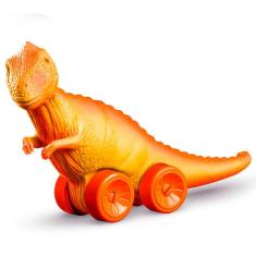 Boneco - Dino com Rodinhas T-Rex Laranja ROMA JENSEN