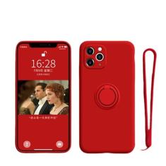 Capa de silicone para samsung galaxy a54 a53 a33 a73 a34 a14 a32 a52 a42 a12 a72 a13 a23 a24 a51 a71 4g 5g anel suporte do telefone capa, vermelho, para a51 4g