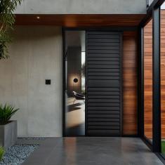 Porta de Correr Veneziana de Aluminio 215x100cm Suspensa Preto