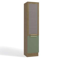 Armário Paneleiro Cozinha Botanic 50cm 02 Portas M626 Kappesberg, Nogu