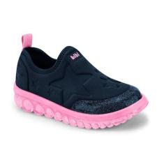 Tênis Infantil Feminino Bibi Roller 2.0 Naval Candy Prático, 25, Azul,