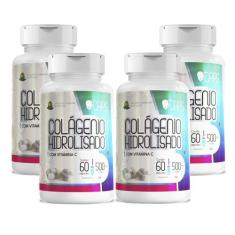 COLÁGENO HIDROLISADO COM VITAMINA C - 500mg (60 Cápsulas) +CAPS, 4