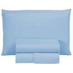 Jogo Lençol Cama Solteiro 400 Fios 03 peças Hotel Pousada Revenda Avel