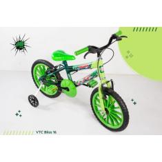 Bicicleta Infantil masculina aro 16 verde - vtc bliss