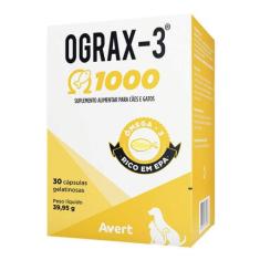 Suplemento Ograx-3 1000 com 30 Cápsulas - AVERT